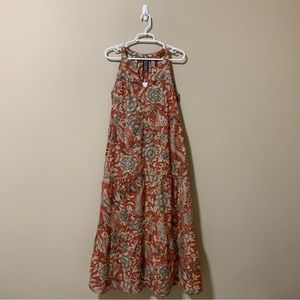 Chelsea & Theodore Floral-Print Maxi Dress-Size S NWT